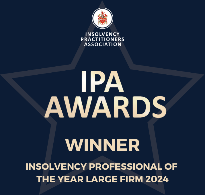 IPA awards- winner insolvency professional of the year large firm 2024