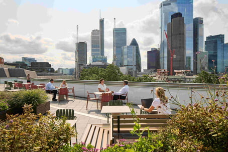 Image of the roof terrace in the Grant Thornton London office