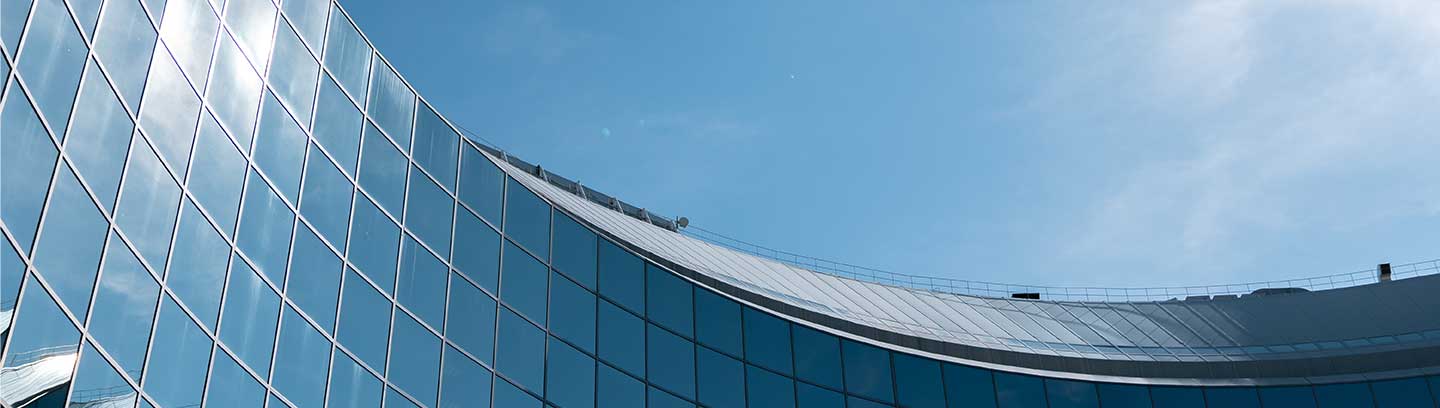 building office with blue sky