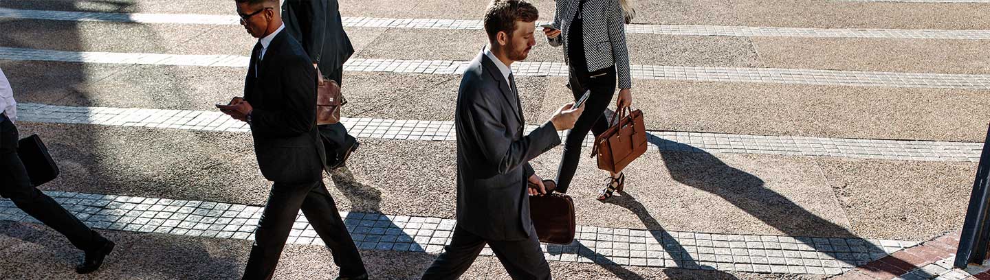 image depicting business people commuting
