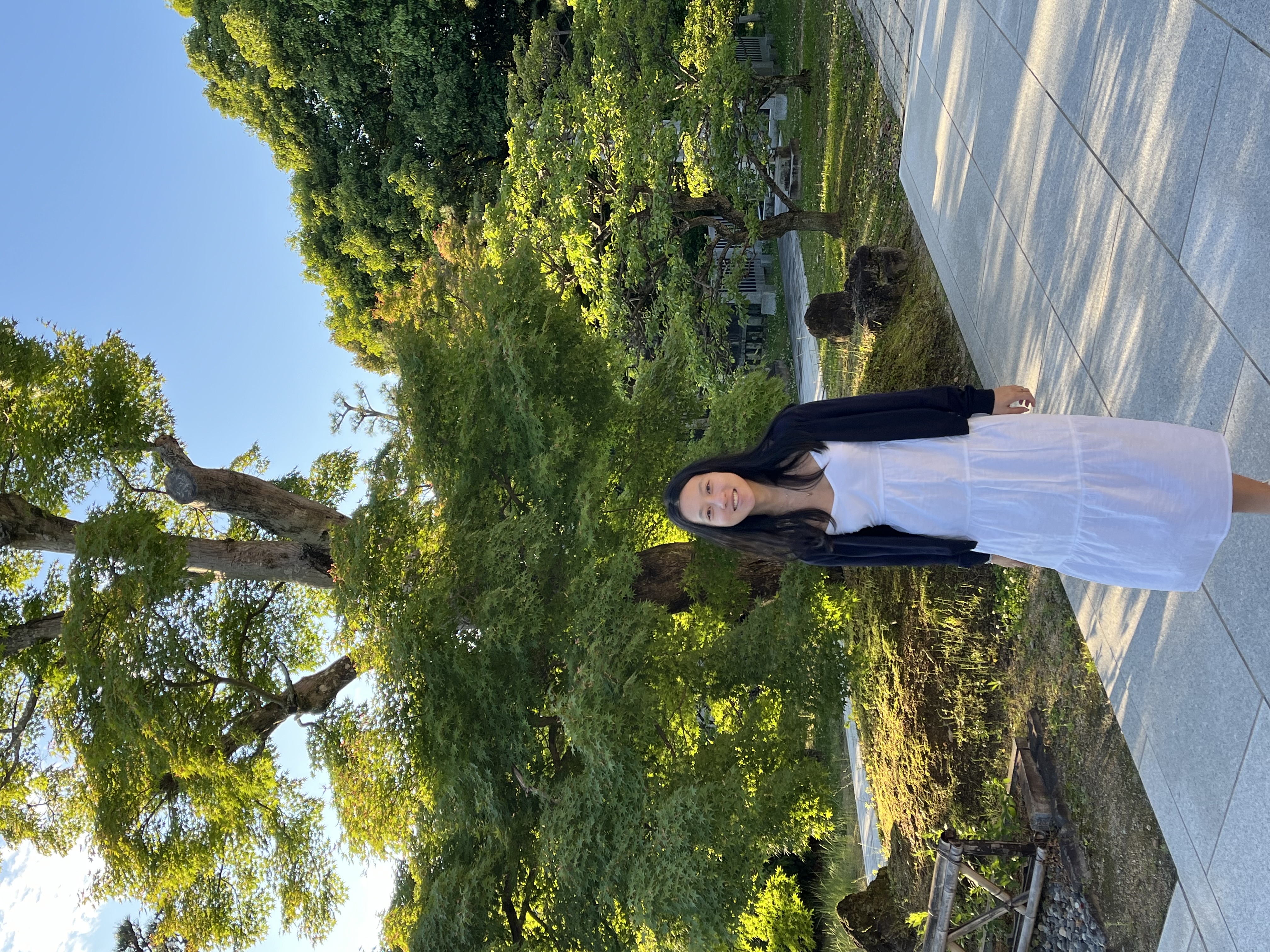 Ashley image in a white dress 