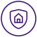 Icon depicting a house shield