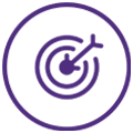 purple target icon