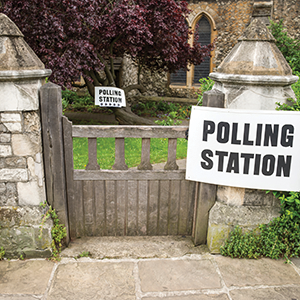 polling station image