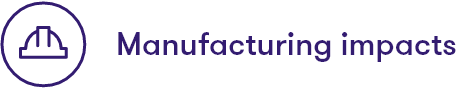 Manufacturing impacts