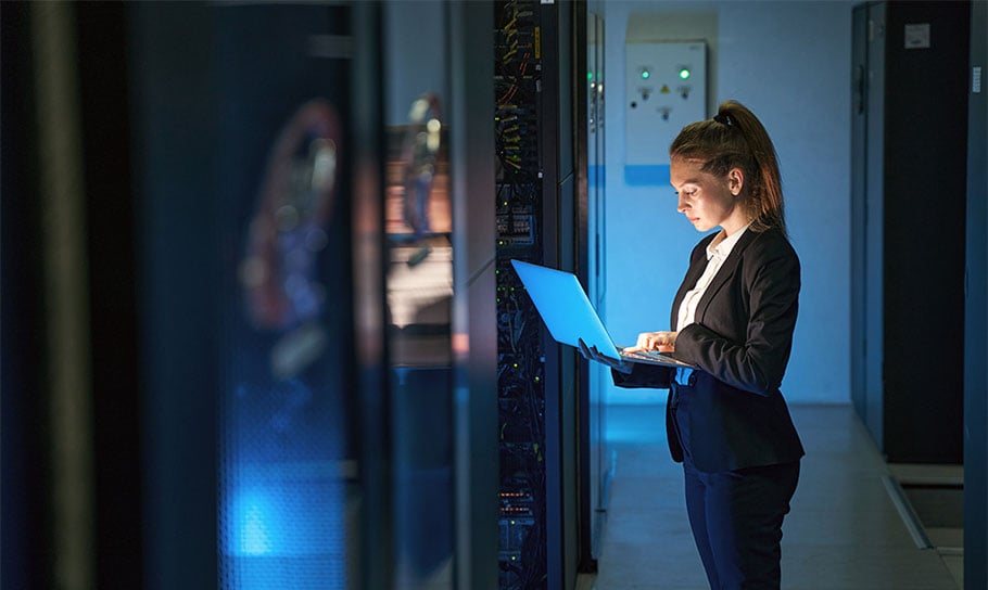 woman working in technology 