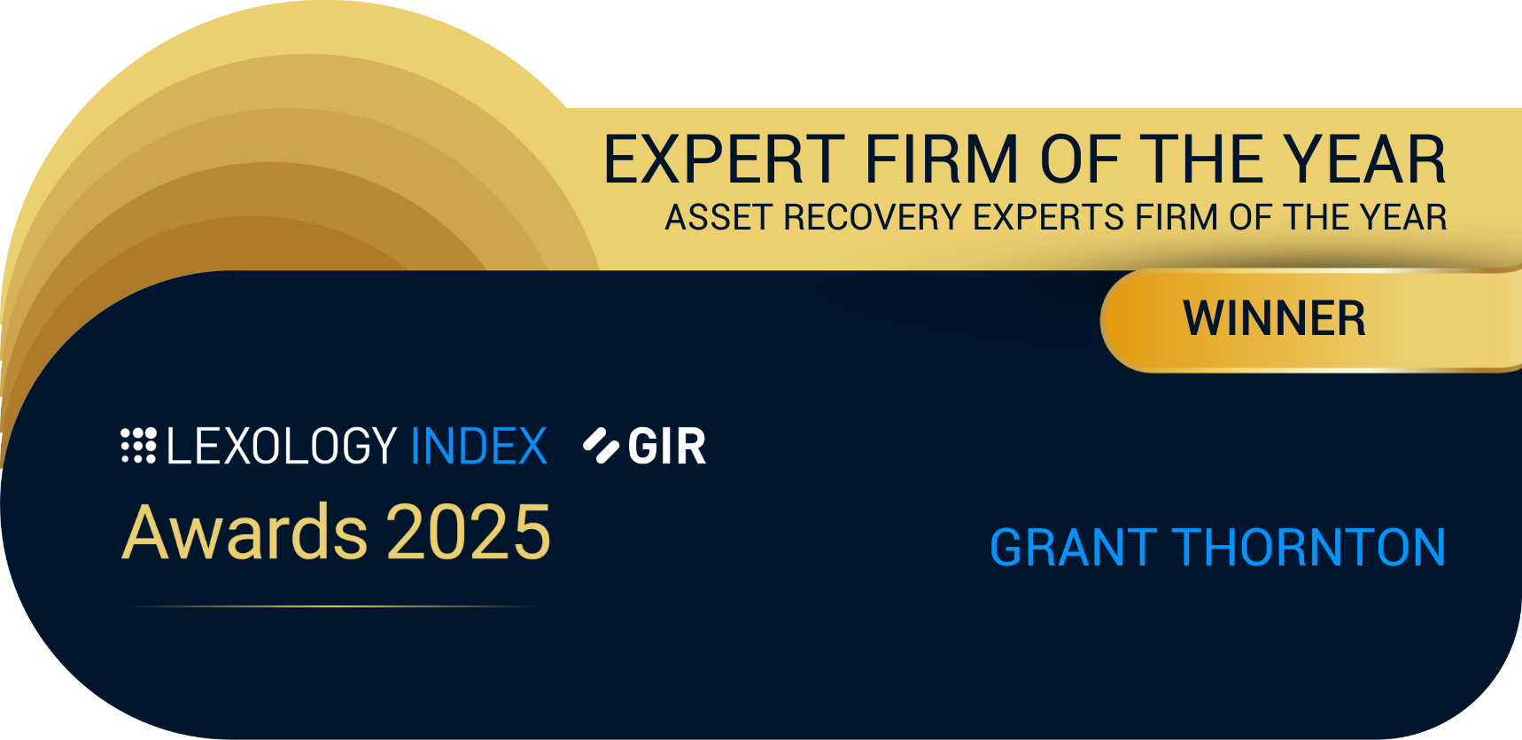 Award for Expert Firm of the Year - Grant Thornton Asset Recovery Experts Firm of the Year 3