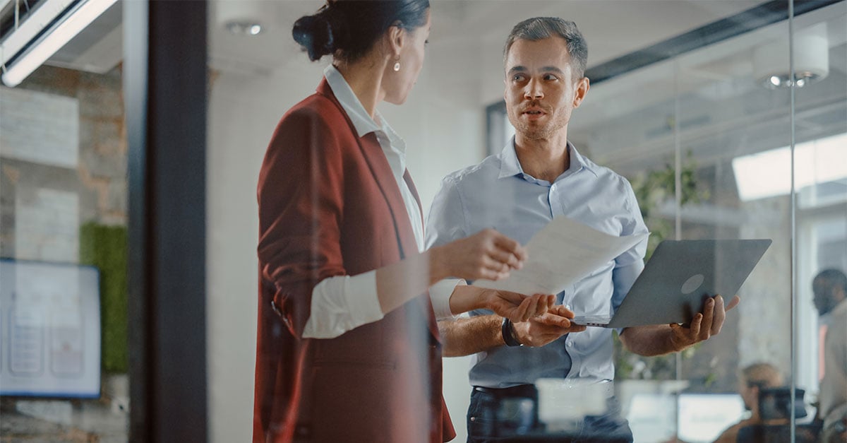 business discussion stock image