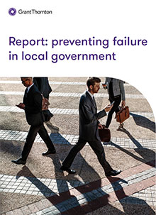 Cover image for the preventing failure in local government report