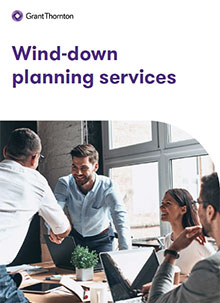 Wind-down planning services