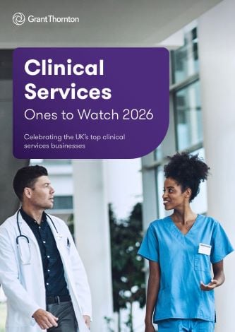 Download our Clinical Services: Ones to Watch 2026 report
