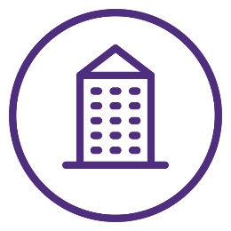 icon showing a building